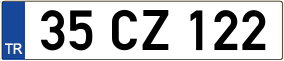 Trailer License Plate